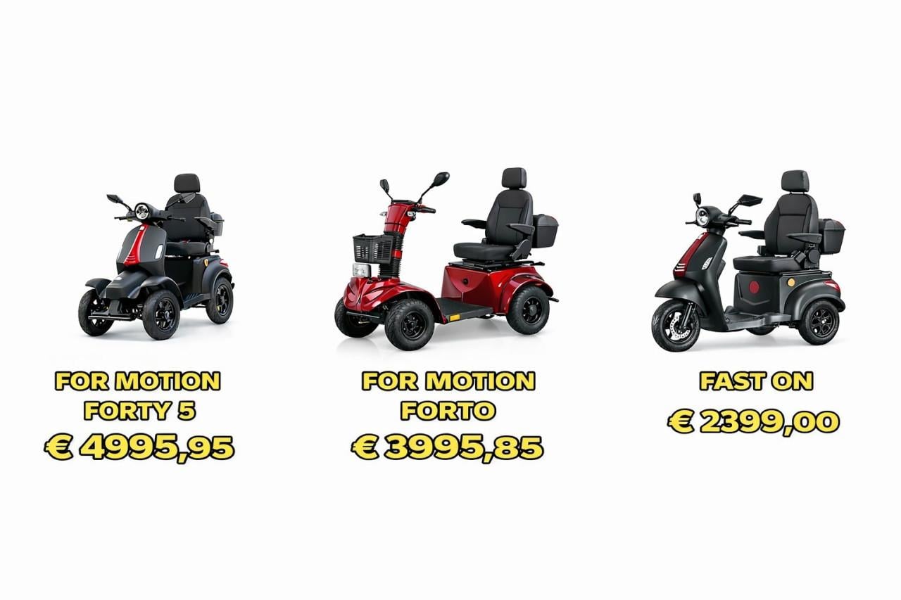 Nu in de showroom: de nieuwste For Motion‑scootmobielen