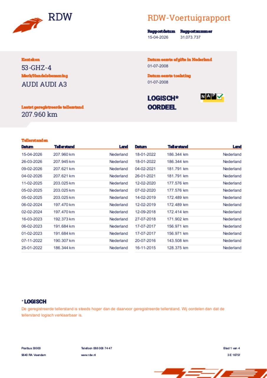 Audi A3 sportback 1.6 attraction business edition cruisse clima