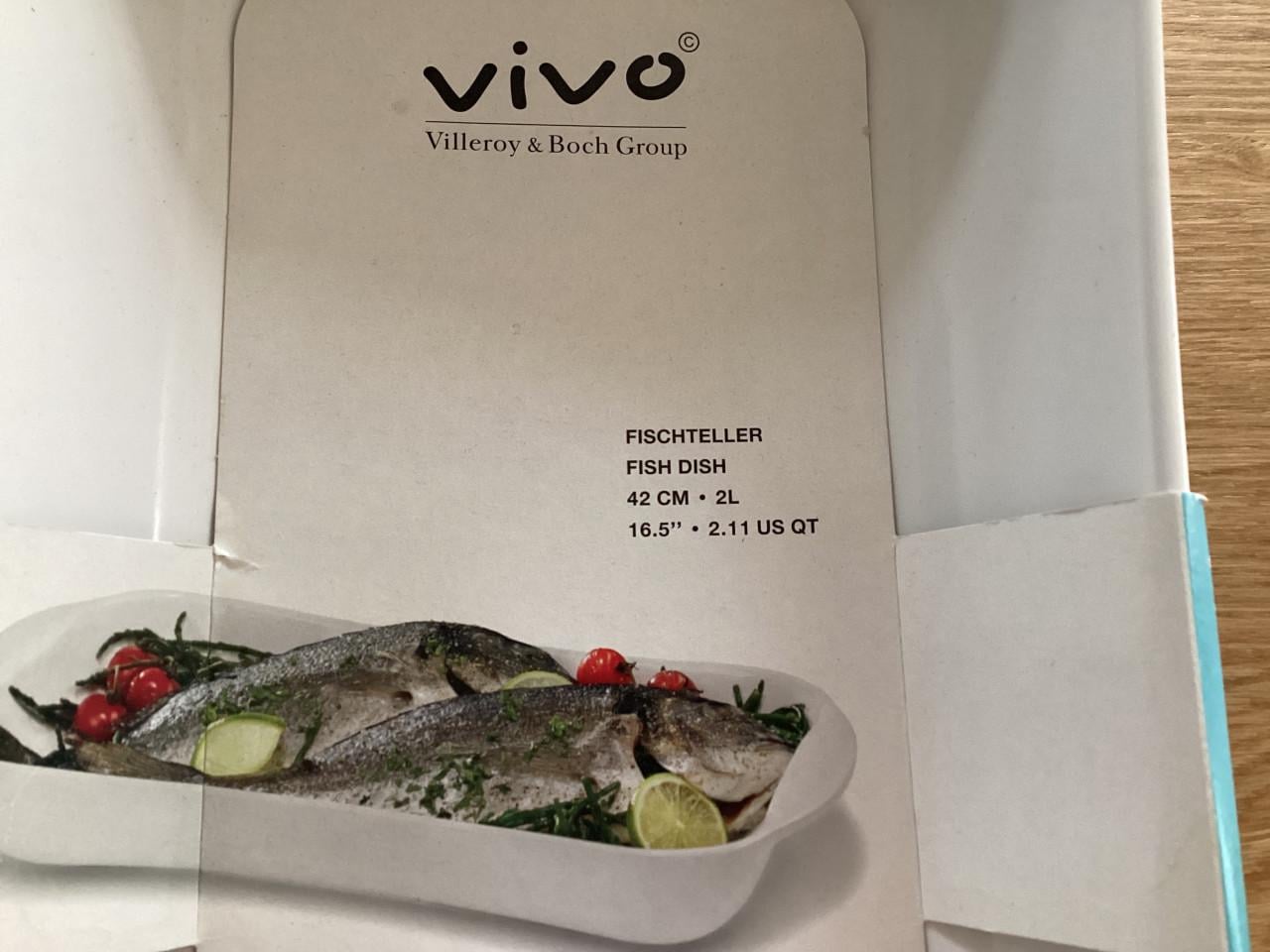 Vispan. Ovenschaal vis. Villeroy & Boch Vivo. NIEUW. Goes.
