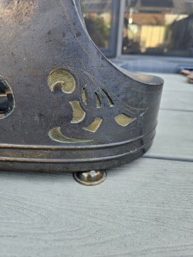 Zeldzame zware bronzen schoorsteenklok duitse gustav becker klok...