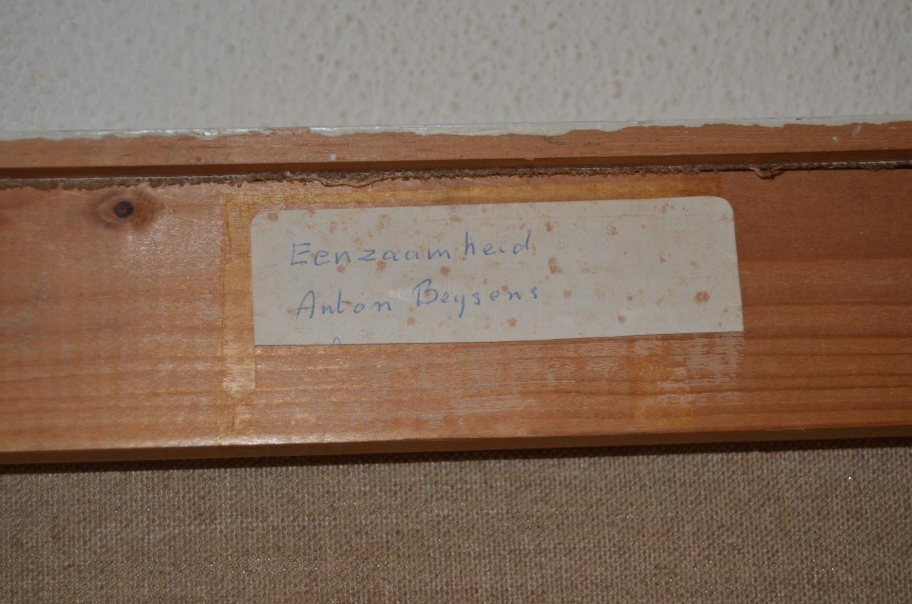 Anton Beijsens 'Eenzaamheid' gesigneerd en gedateerd + boek