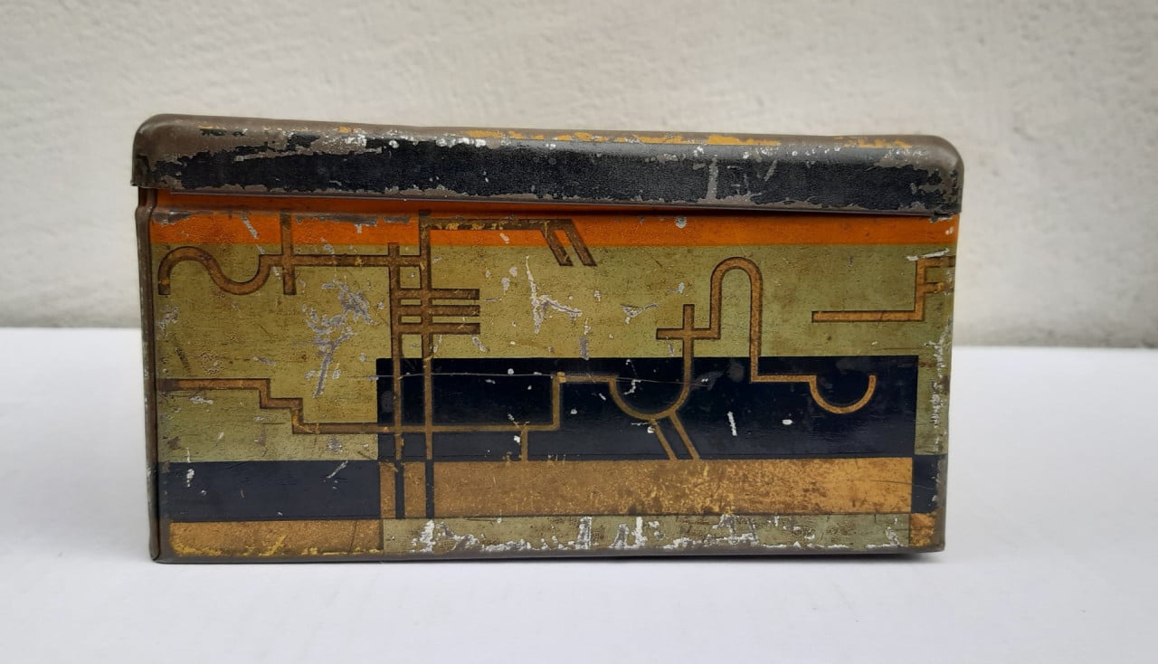Art deco blik van Melle suikerwerken Breskens