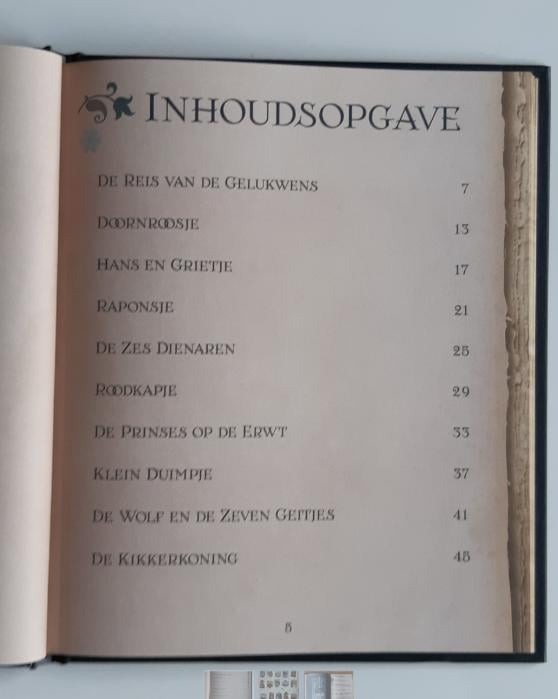 Efteling sprookjesboek, uitgave PostNl, decemberzegels