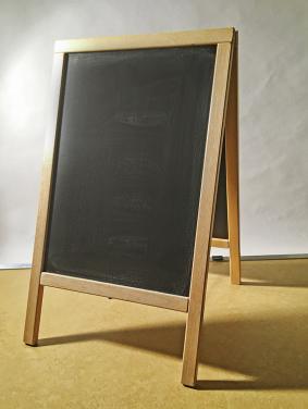 Houten stoep- reclamebord 56 x 95cm