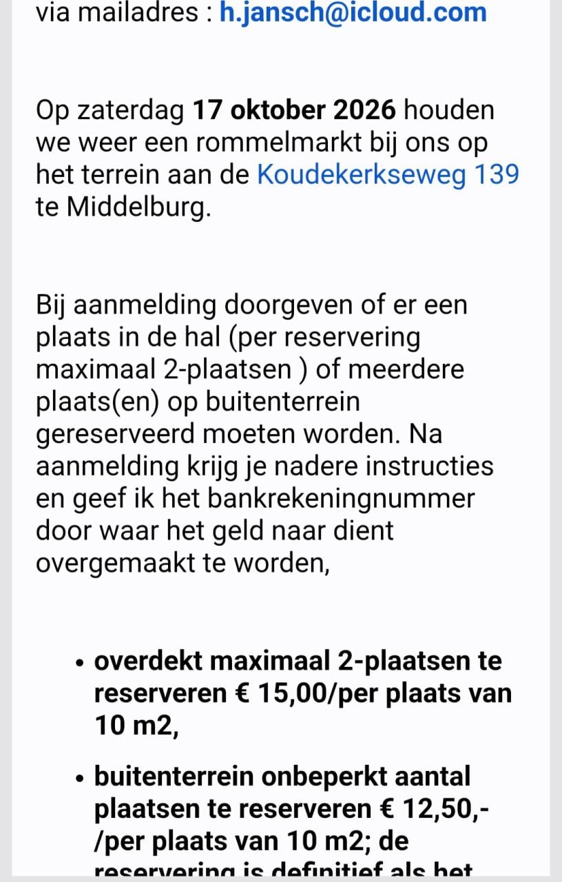Grandioze rommelmarkt