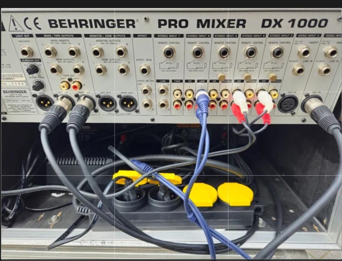 DJ Audio mixers met flightcase