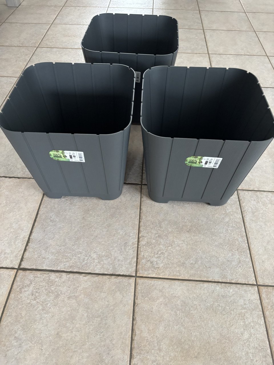 3 nieuwe plantenbakken