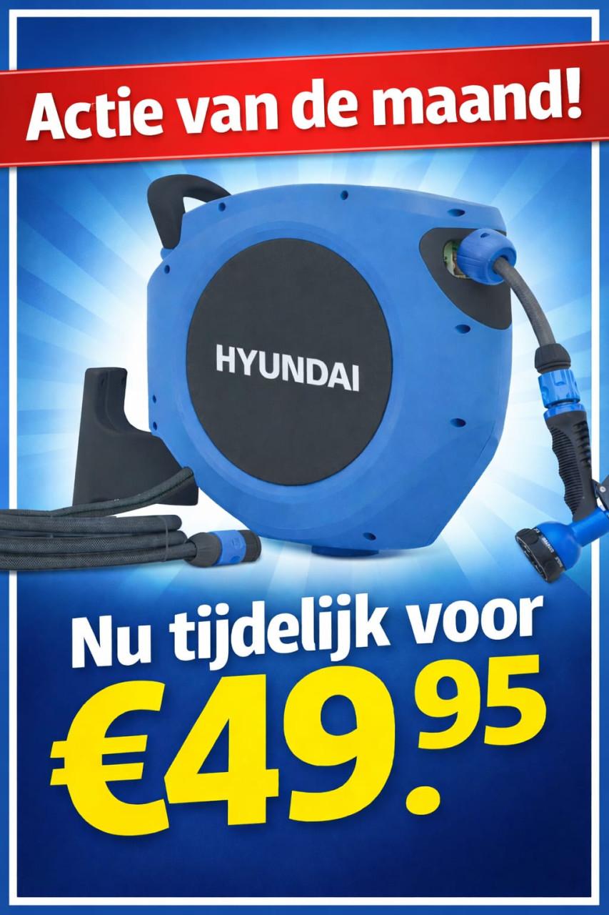 Tuinslang, automatisch oprolbaar. ACTIE VAN DE MAAND!!