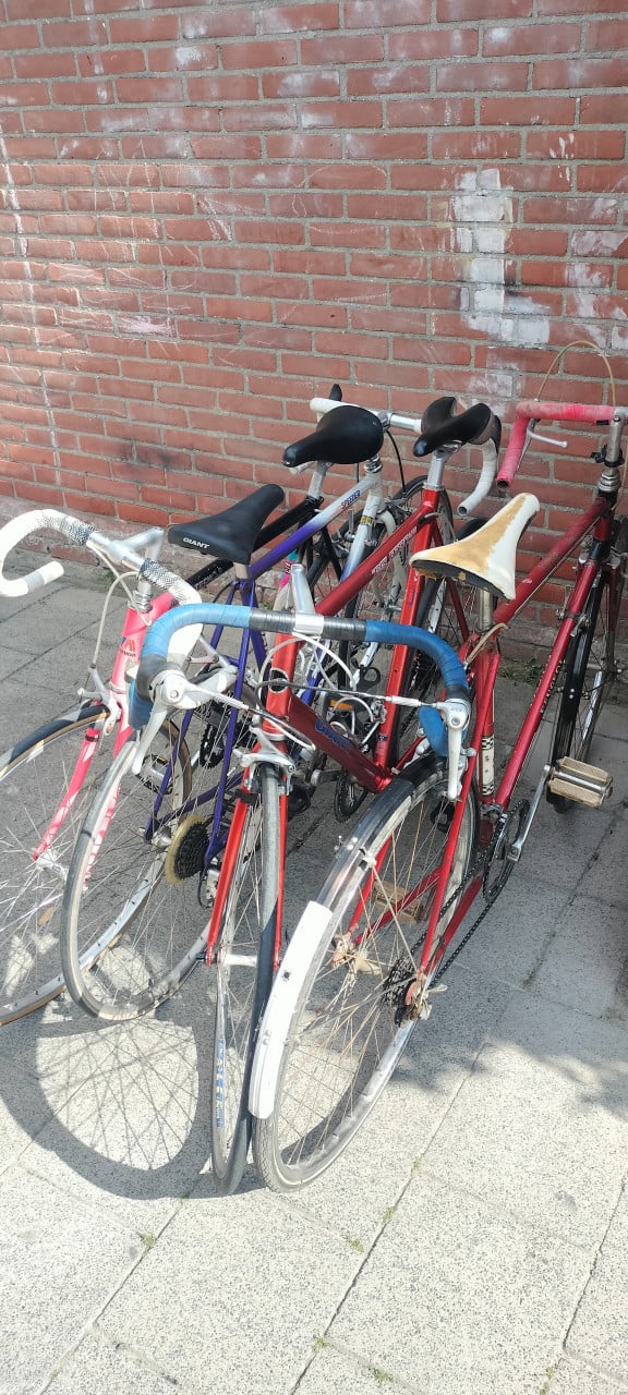 4 wielrenfietsen racefiets Retro Vintage