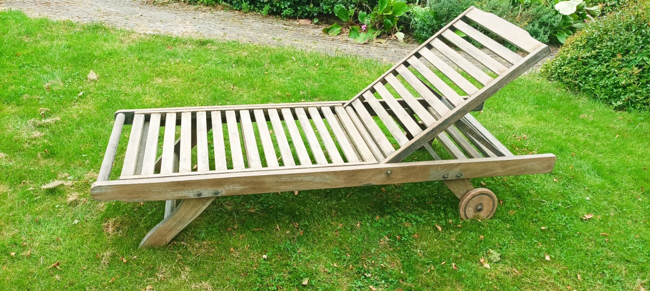Teak tuin ligbed