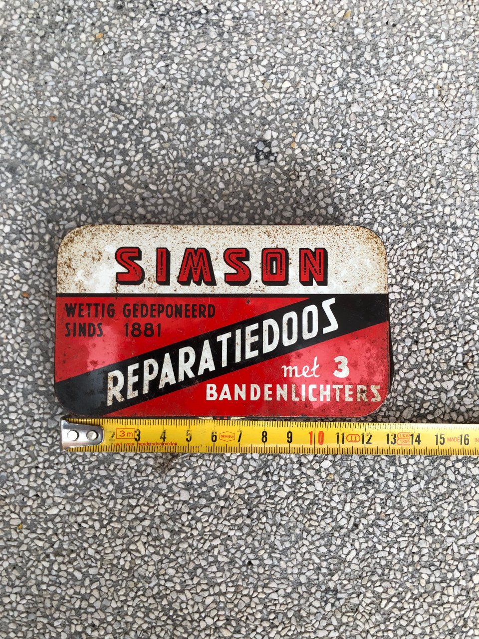 Vintage blikje.