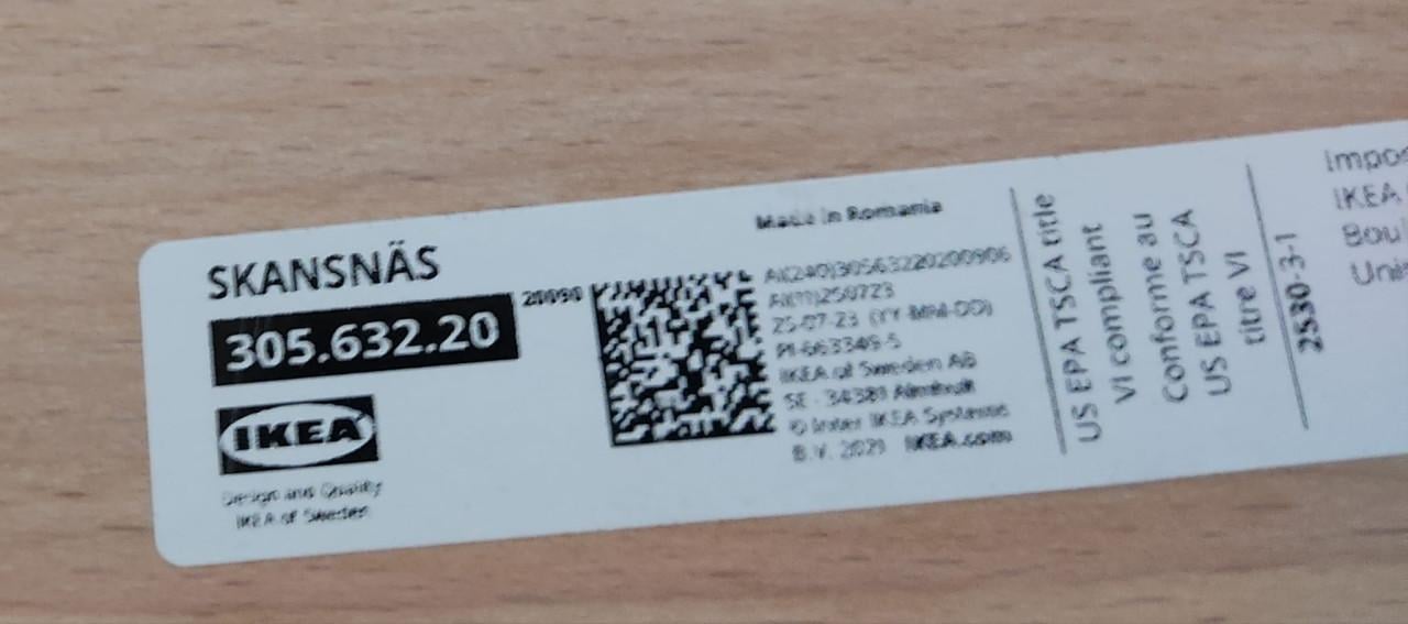 Ikea Uitschuifbare tafel Licht beuken /fineer