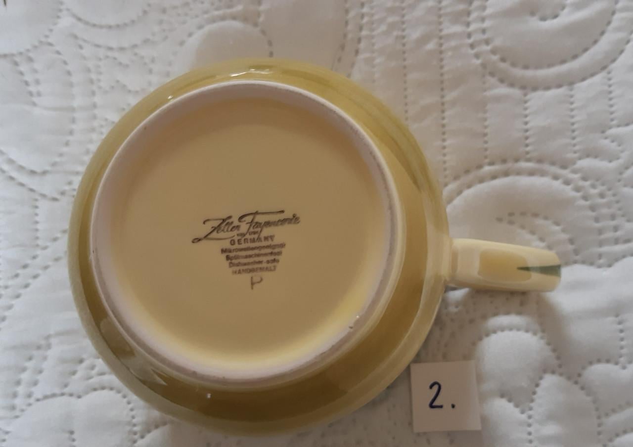 Kip en haan servies: 1 soepkop + 1 schotel