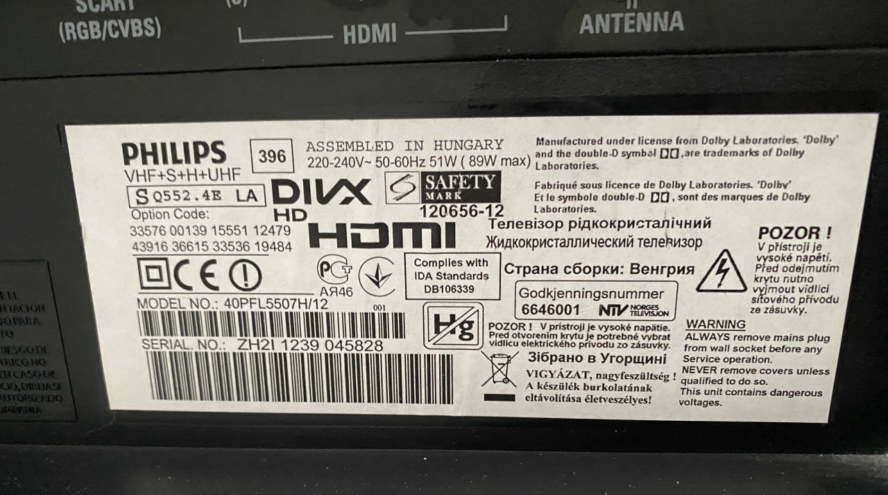Philips tv 40 inch,