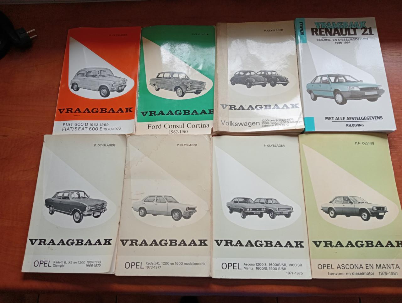 Vraagbaak onderhouds boekjes oldtimers