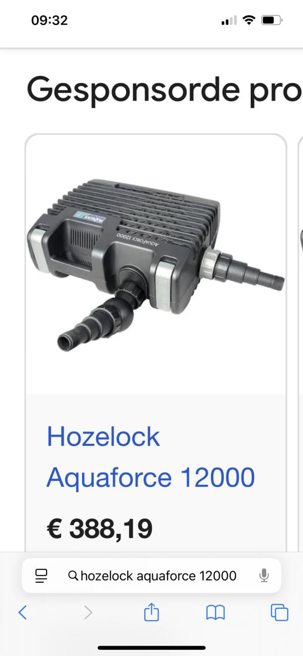 Te koop hozelock aquaforce syprio 12000 sterke en zuinige Vijverpomp