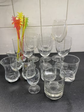 14 glazen