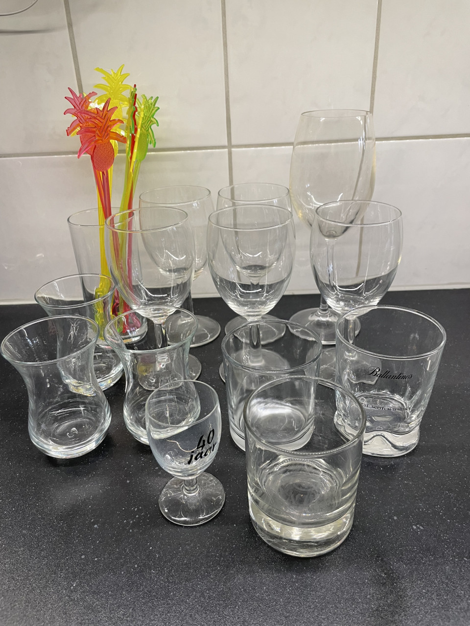 14 glazen