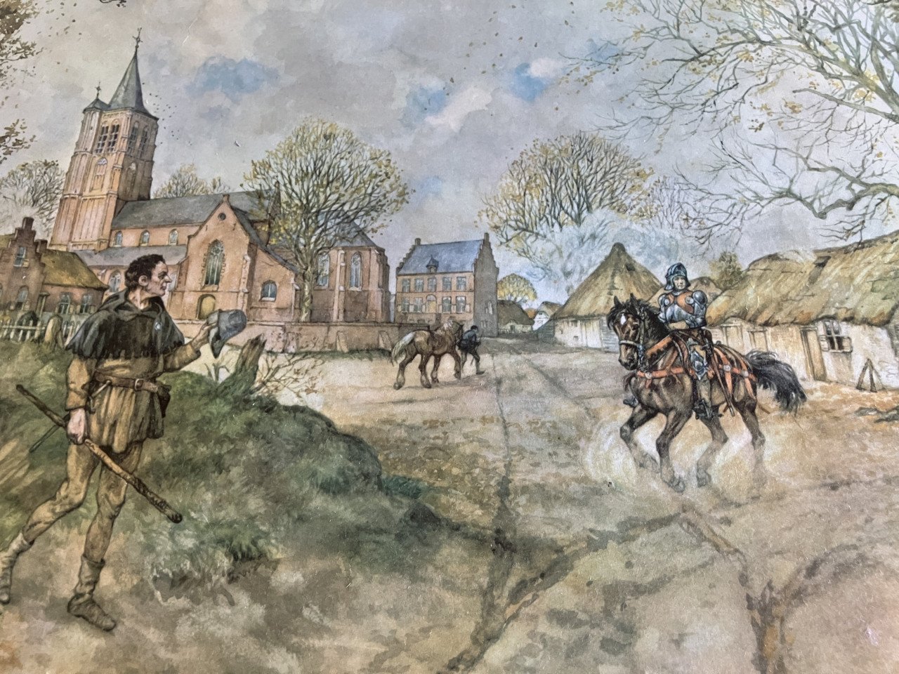 Oude schoolplaat / wandplaat