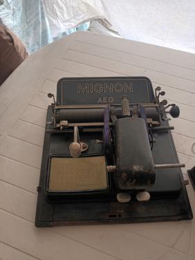 Mignon index-schrijfmachine
