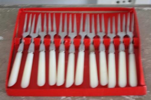 Vintage Cocktailvorkjes - Set van 12