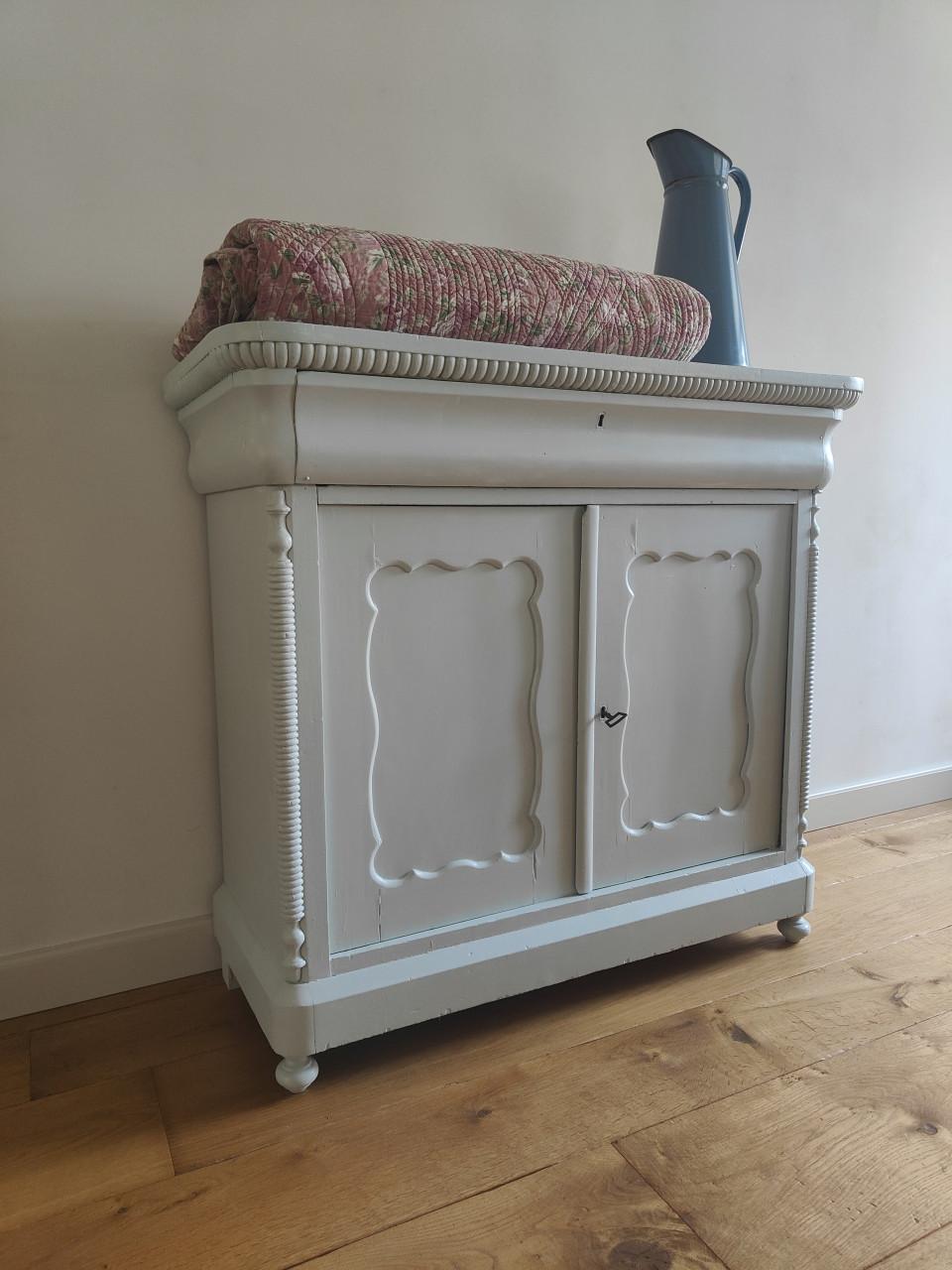 Mooie brocante Biedermeier kast