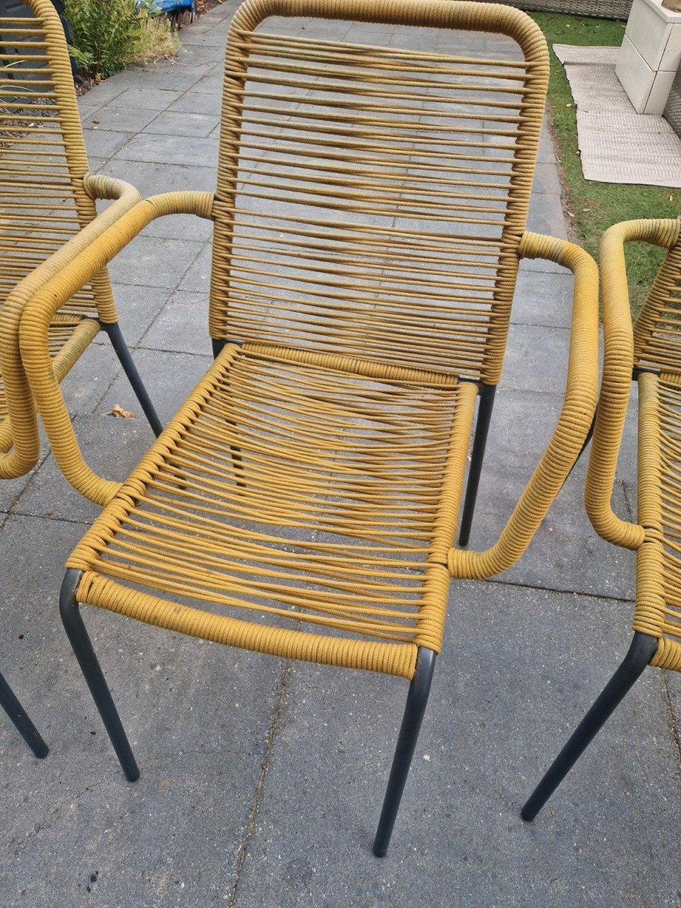 Tuinstoelen/draad stoelen 6 stuks