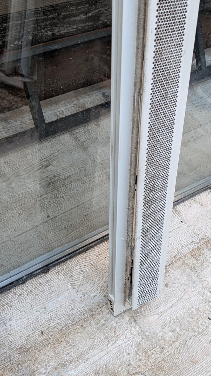 Gratis grote dubbel glas ruit 102,5 x 192,2 cm èn rooster