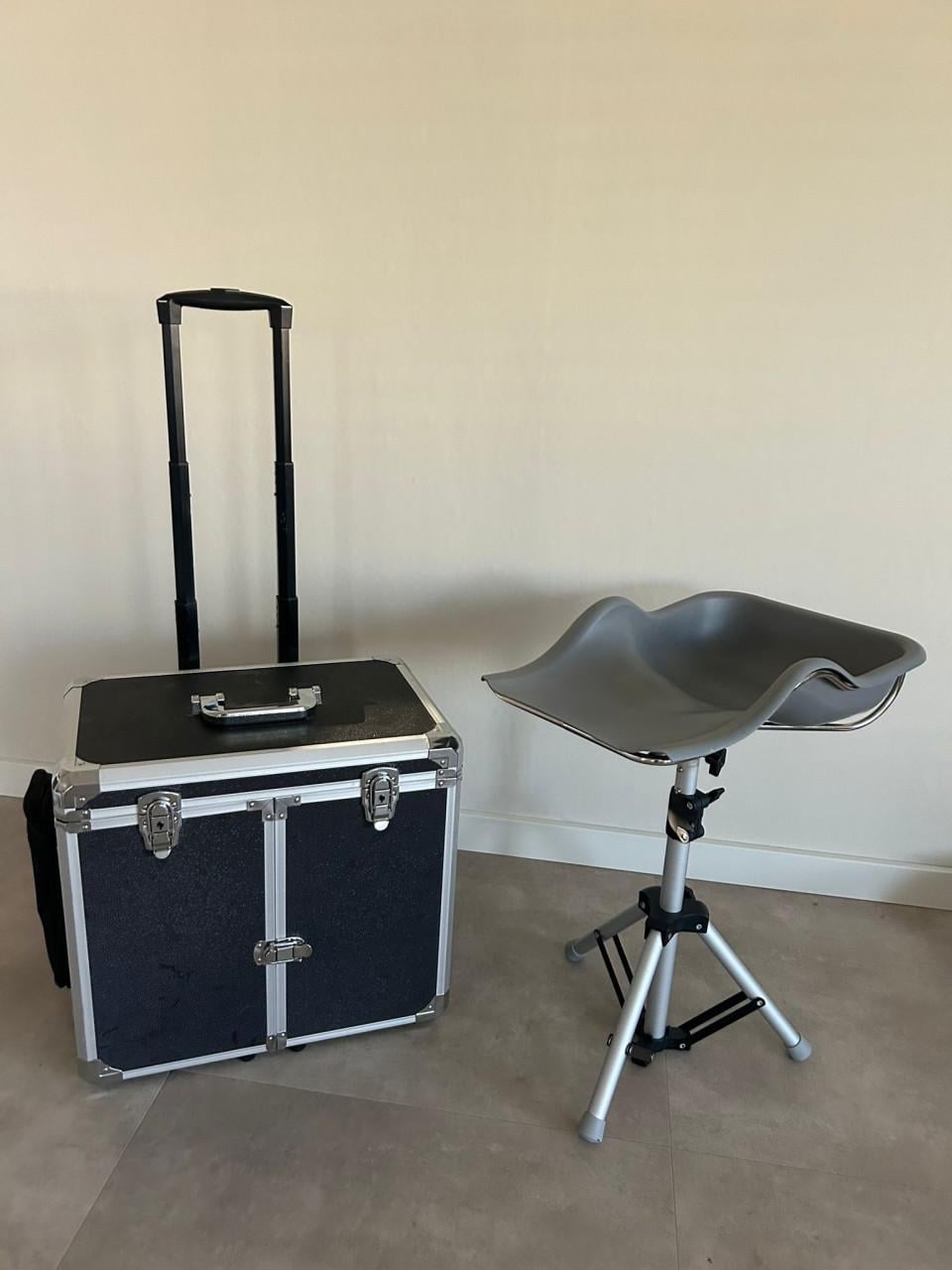 Pedicure koffer + been steun