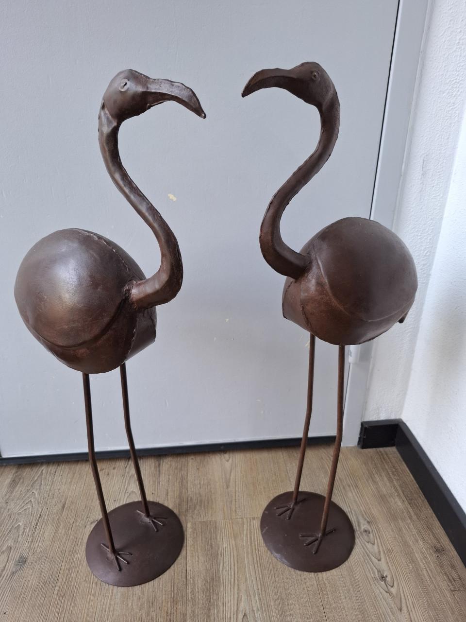 Set 2 metalen vogels