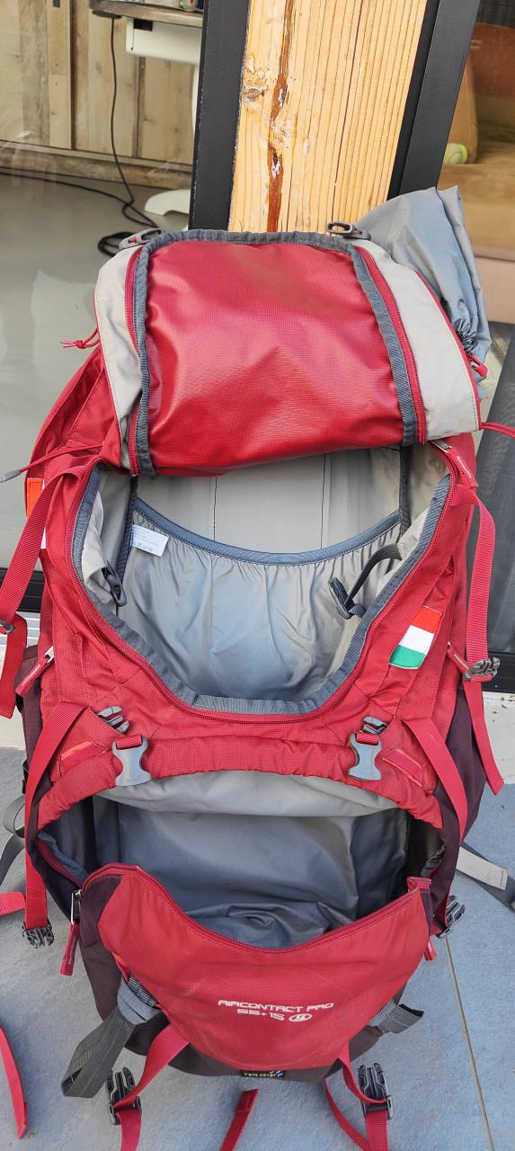 Backpack 55+15 liter