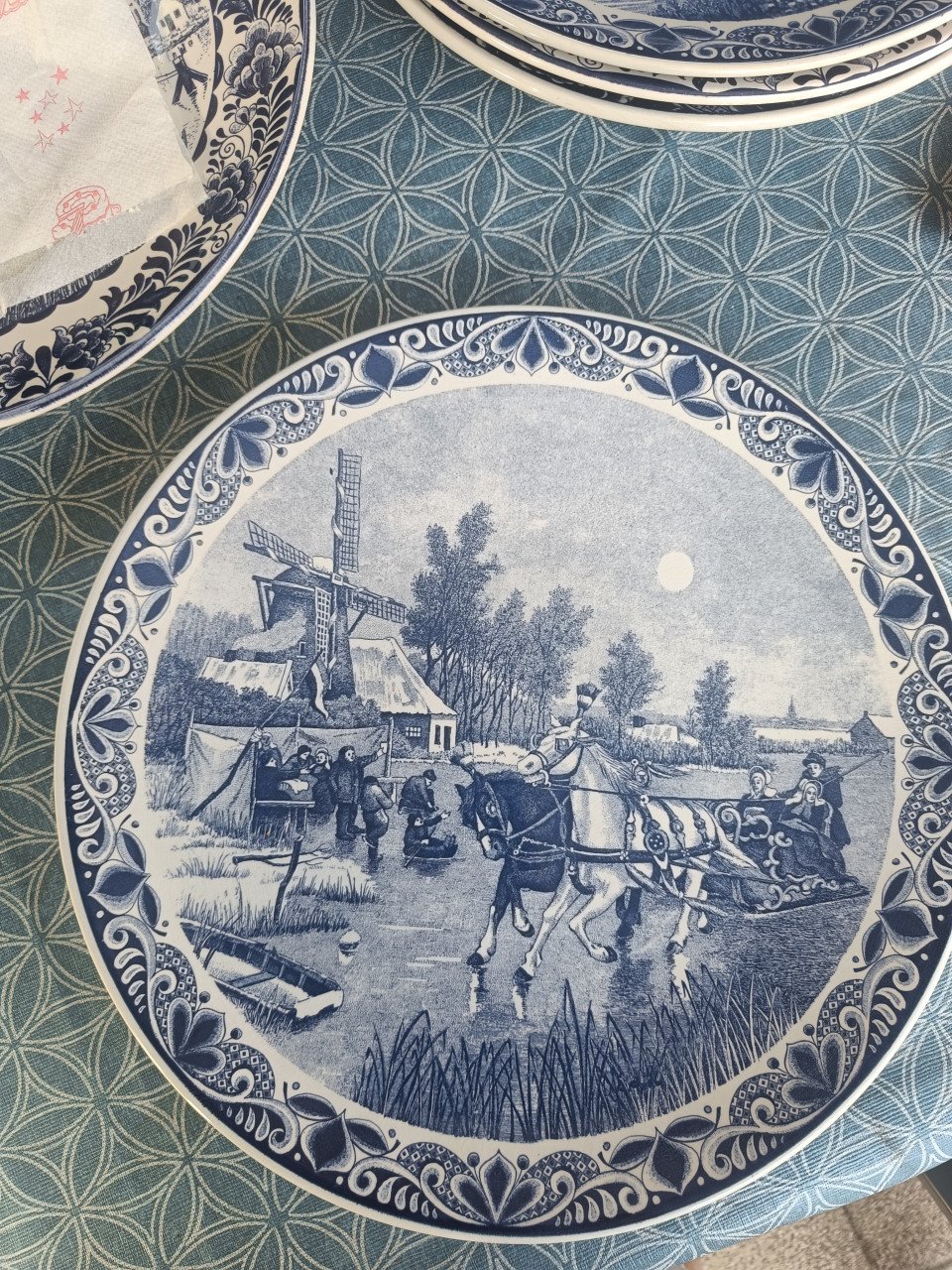 Delfts blauwe borden