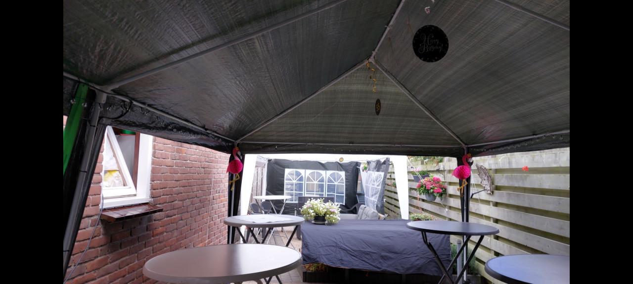 Partytent op dit moment gereserveerd
