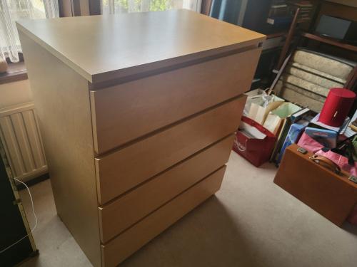 IKEA Malm ladekast 4 lades berken