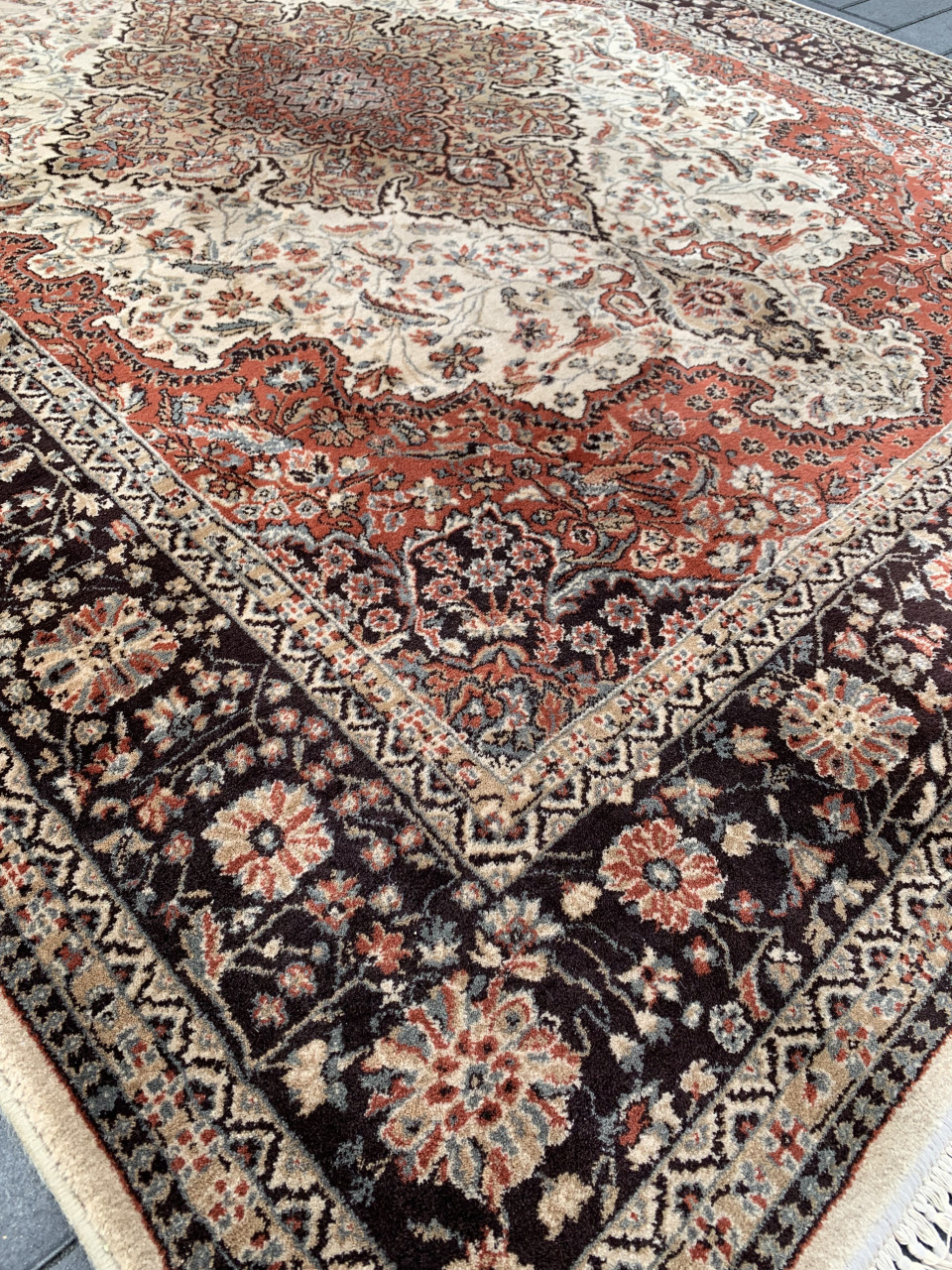 🤎Super Leuk Sfeervol Vintage Vloerkleed🤎Zuiver Scheerwol ✨