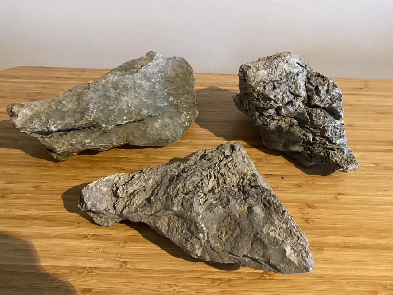 3 stuks seiryu stenen voor aquarium