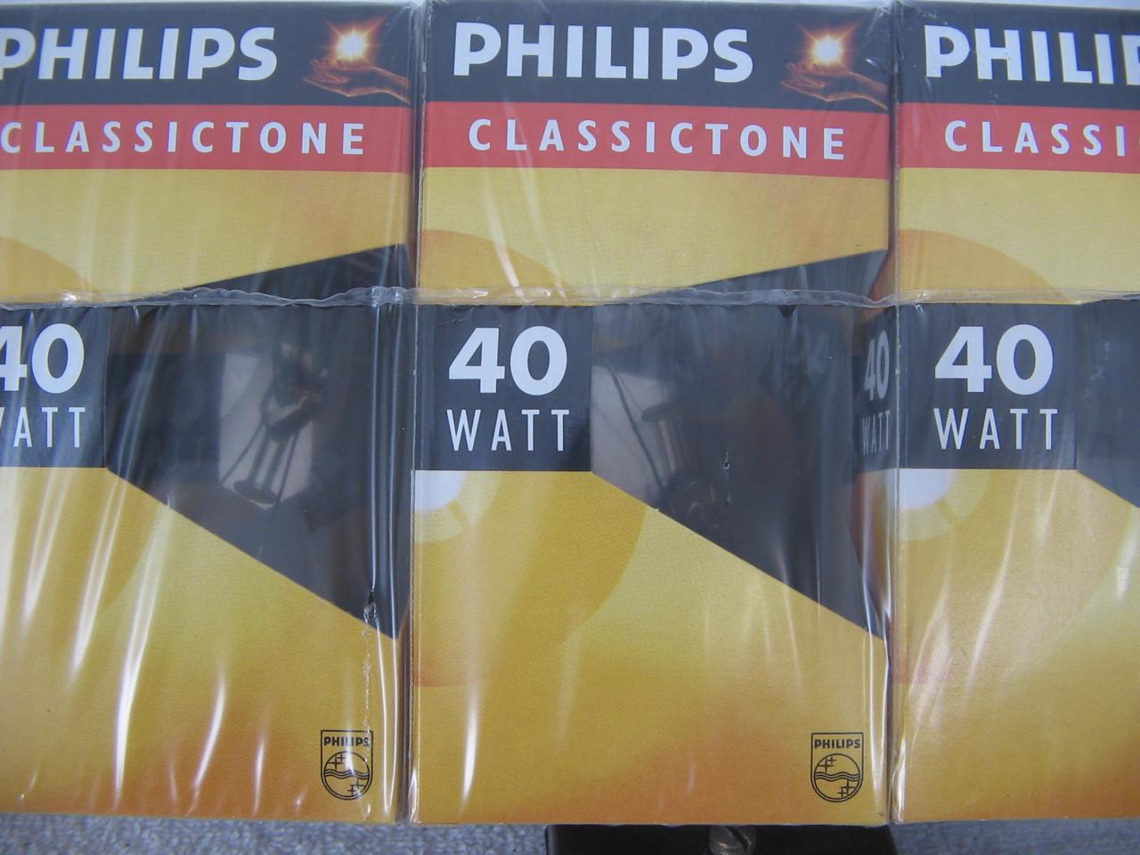 GLOEILAMPEN 40 Watt, 100 Watt en 150 Watt.