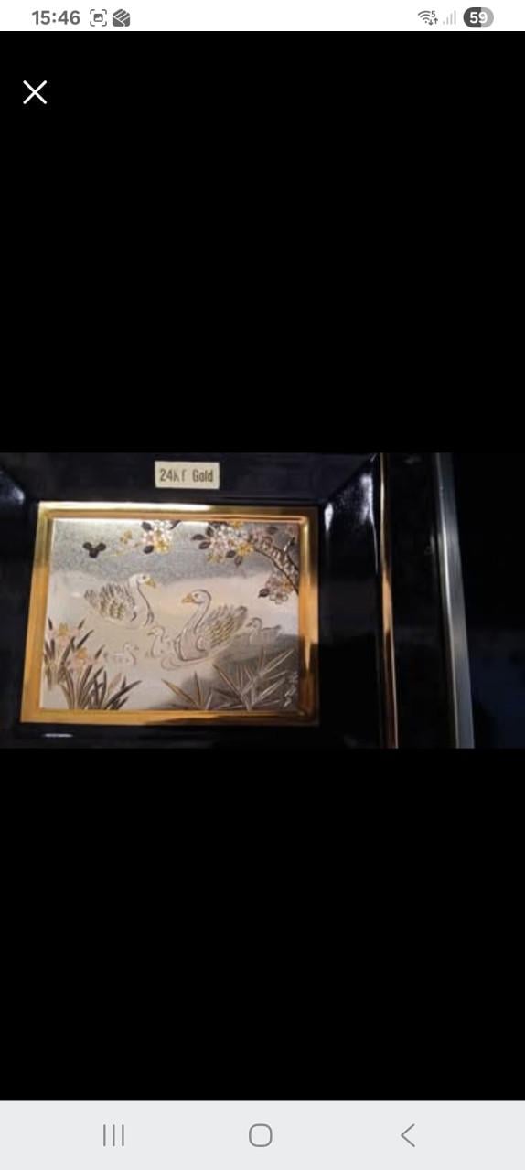 Art of Chokin lijstje met 24 k