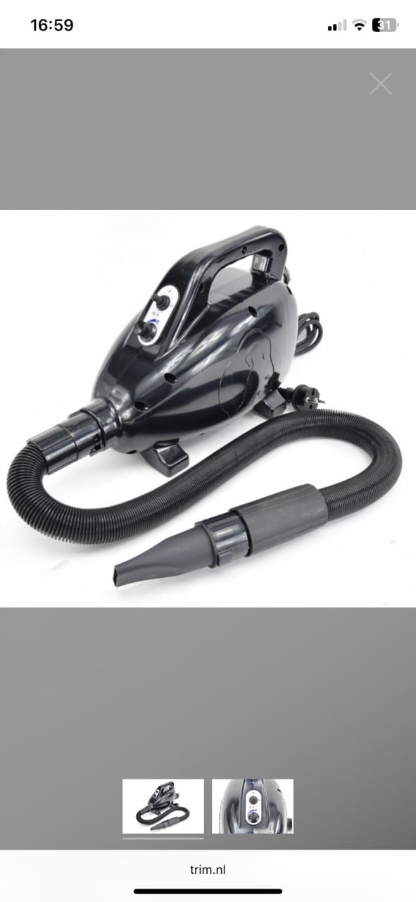 Professionele waterblazer / föhn voor honden