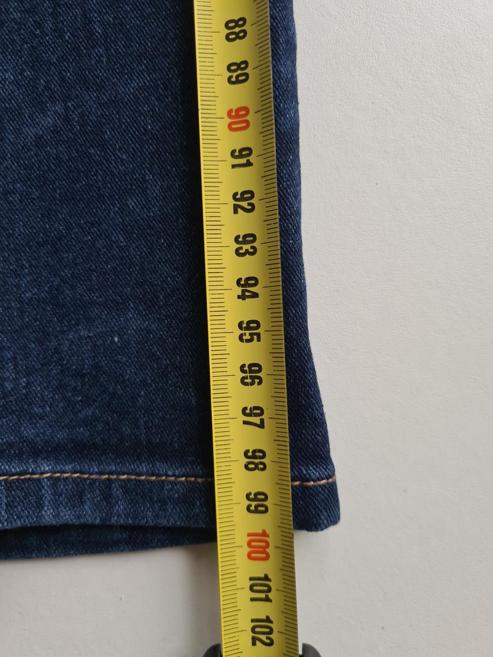 Donker blauwe skinny stretch spijkerbroek van H&M  Maat M