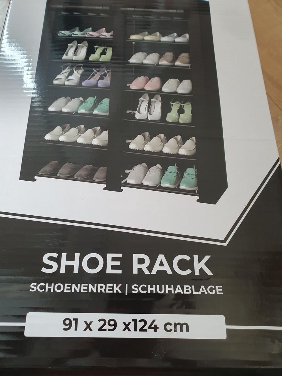 Bayt schoenenrek zwart 28 paar | schoenenkast | nieuw/in doos
