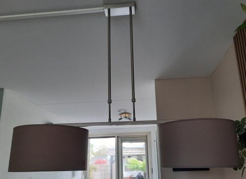 Hanglamp voor eetafel taupe