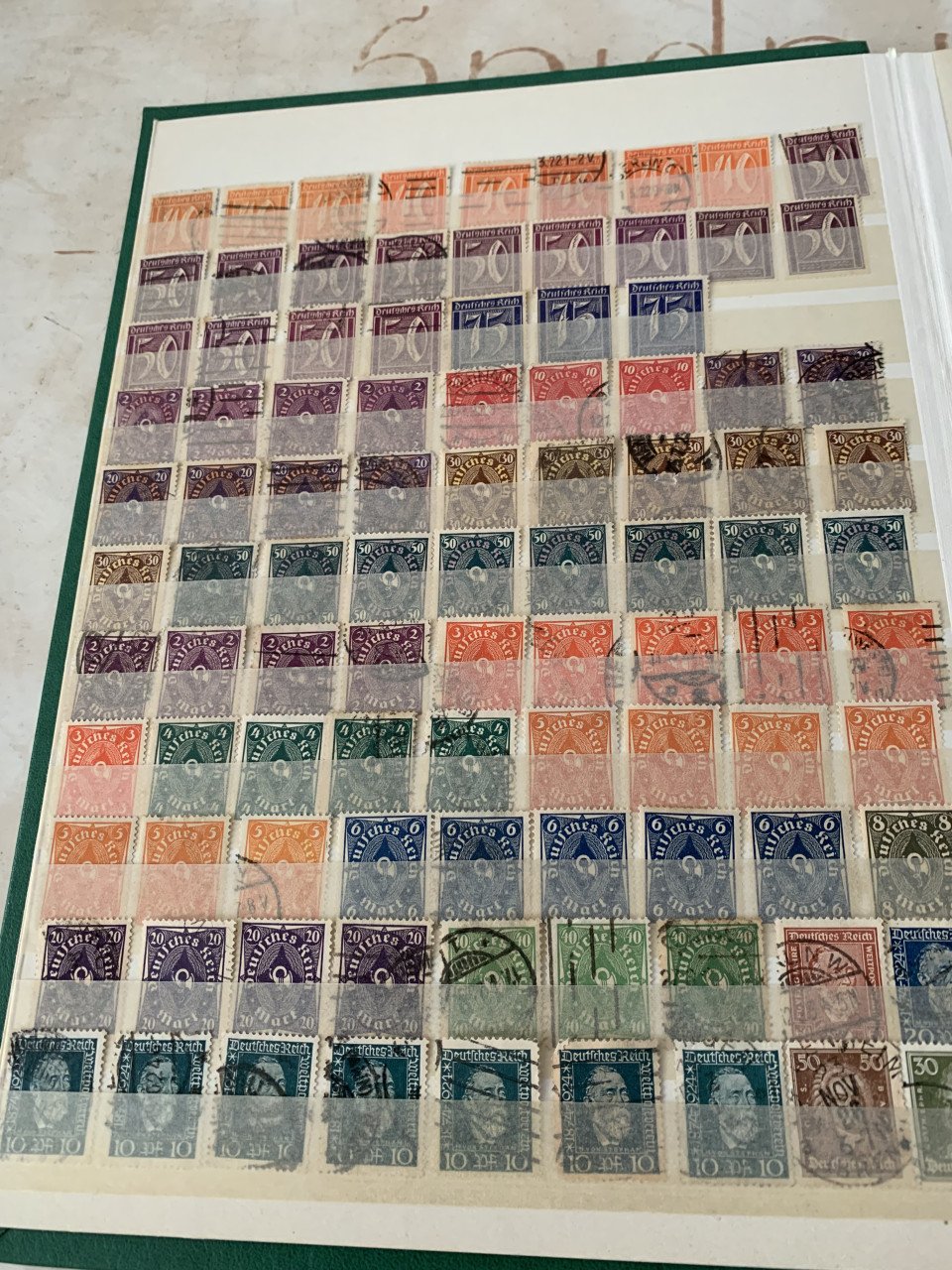 Album postzegels duitse reich