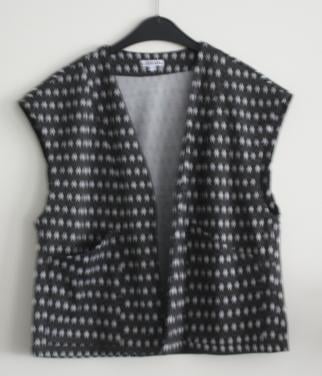 Ruiten patroon gillet maat L