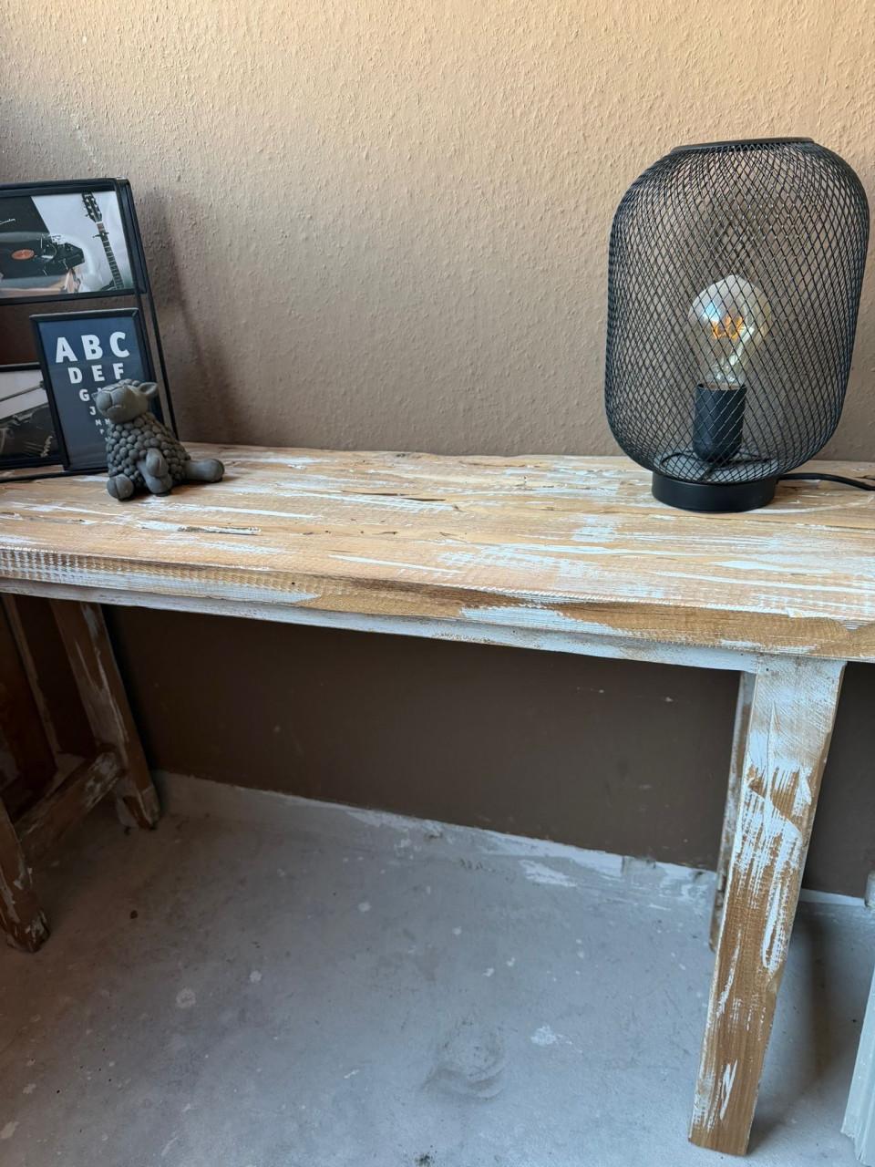 Houten bankje/sidetable