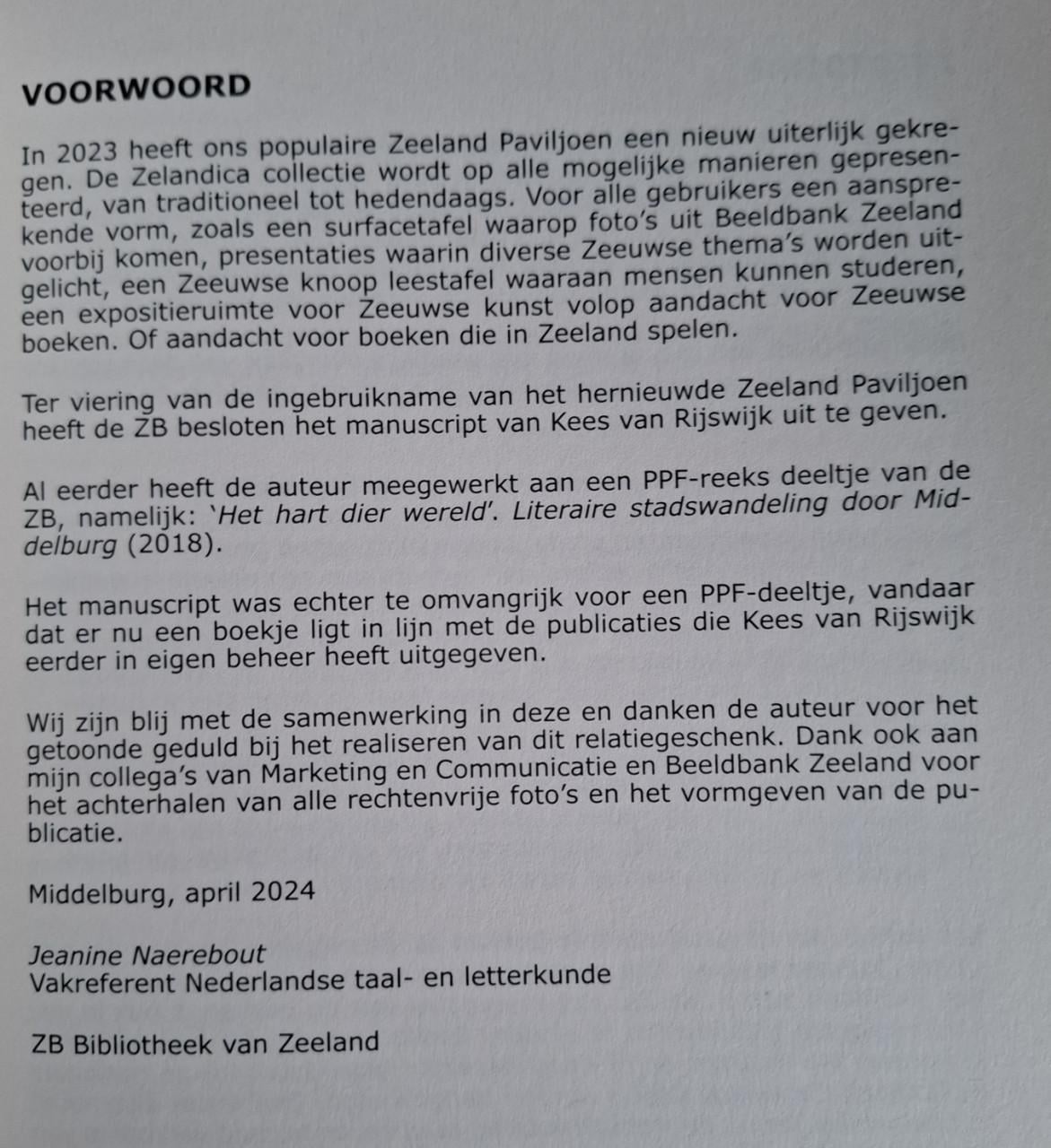 Boeken die in Zeeland spelen, door Kees van Rijswijk