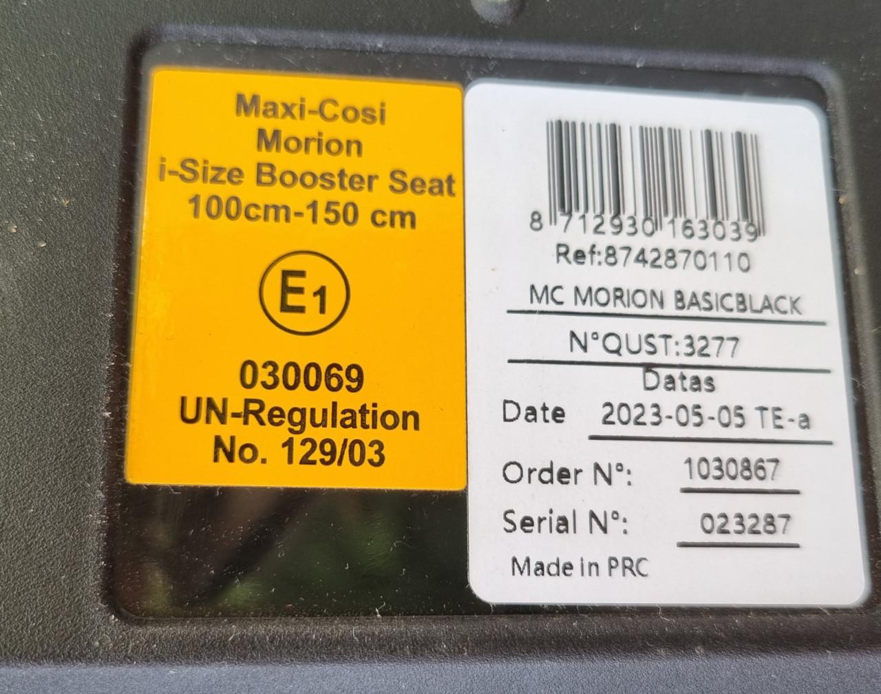 Maxi-Cosi Morion i-Size autostoel – 100-150 cm