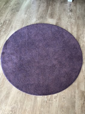 Vloerkleed paars rond 130