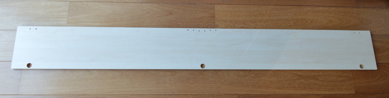 Bureau (ahorn) + Bureaulamp (halogeen) + Boekenplank (ahorn)