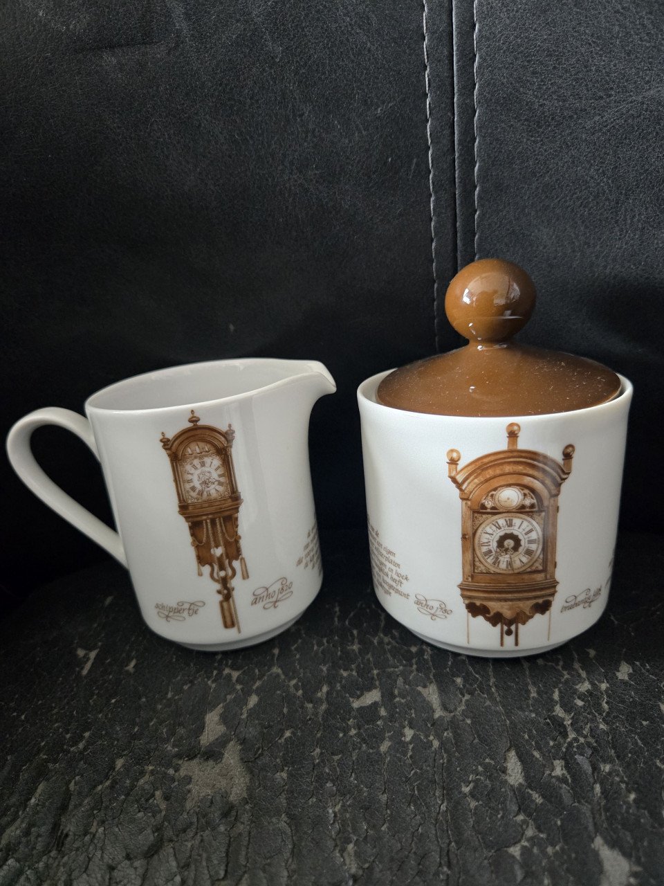Vintage koffieservies Mitterteich – klokdesign